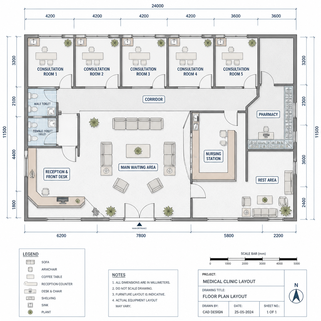 Modular Lounge Sofa for Hospital Lobby & Senior Living