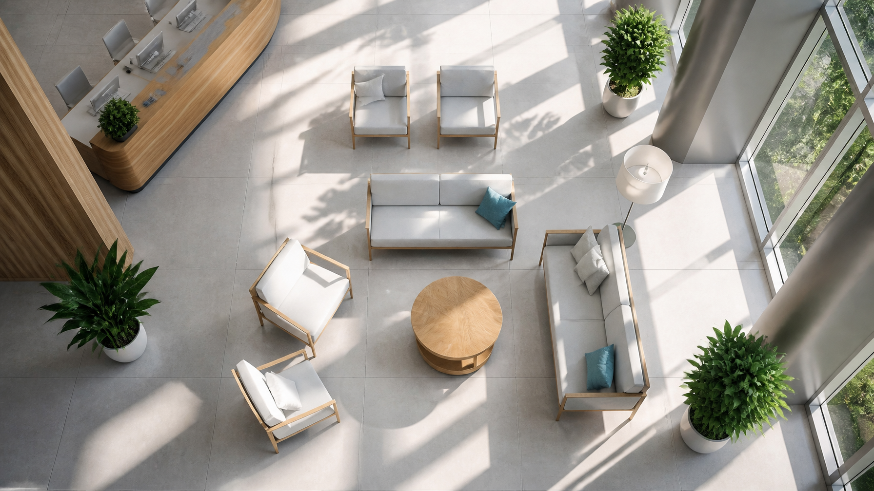 Hall furniture scene