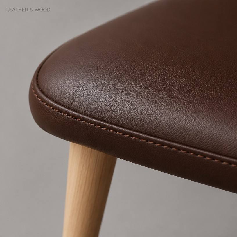 Healthcare Ergonomic Faux Leather Chair for Senior Living Activity Rooms Wellness Lounges