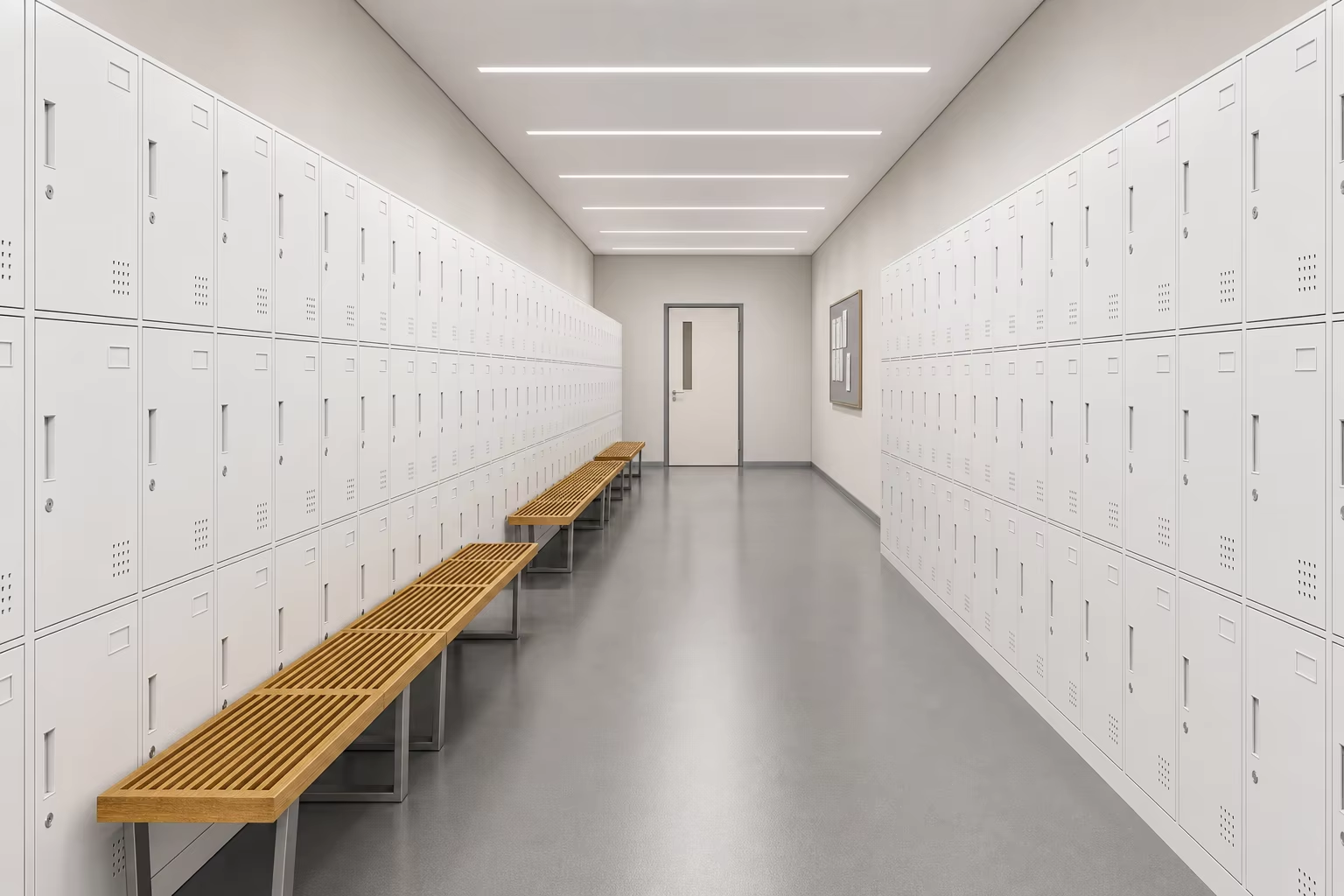 custom locker bank for hospital changing room custom locker bank