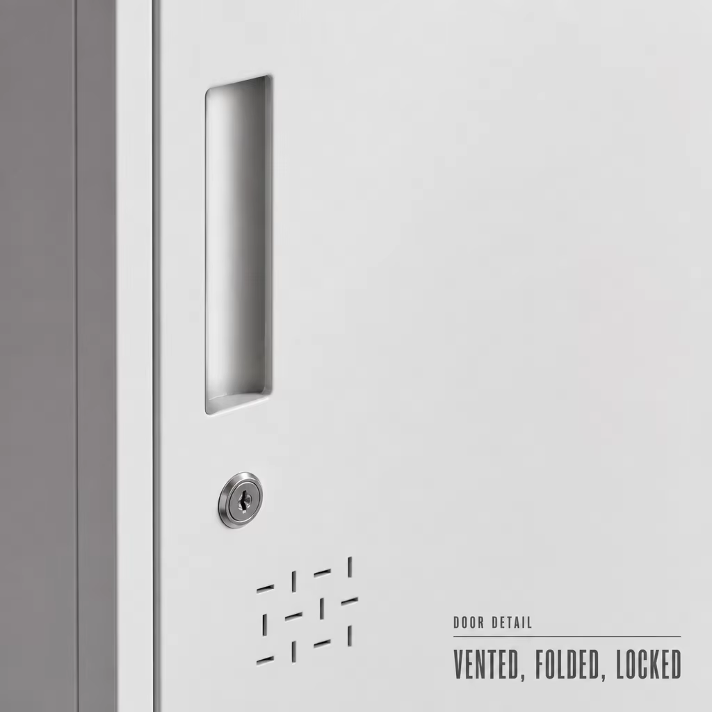 Two Door Steel Wardrobe Locker for Hospital Staff Changing Rooms