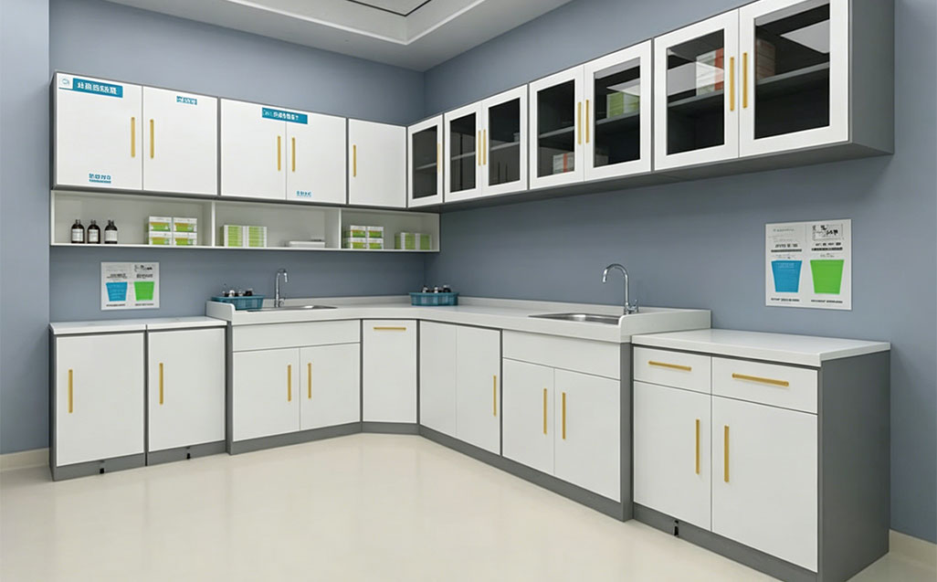 Custom Medical Supply Divider Cabinets